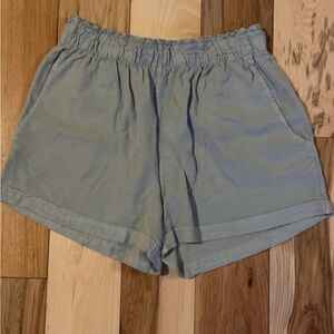 Altar'd State High Waist Light Sage Shorts